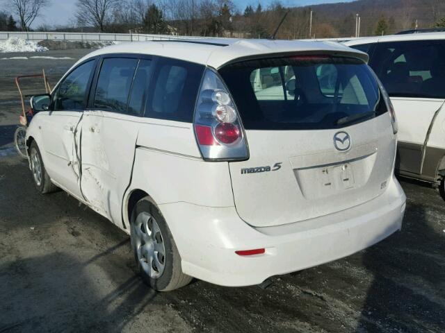 JM1CR293370145099 - 2007 MAZDA 5 WHITE photo 3