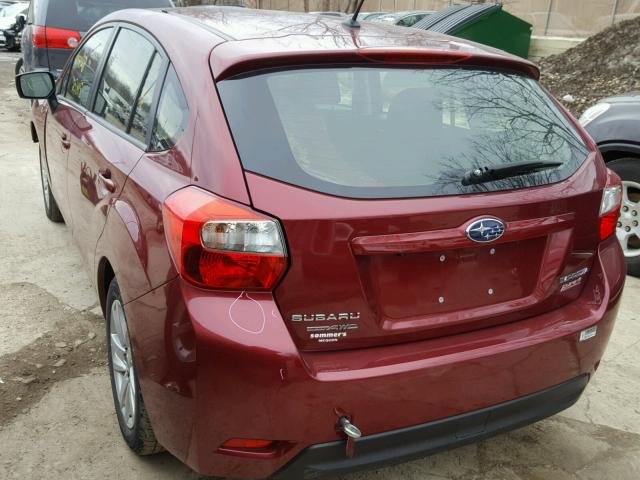 JF1GPAC61F8230274 - 2015 SUBARU IMPREZA PR RED photo 3