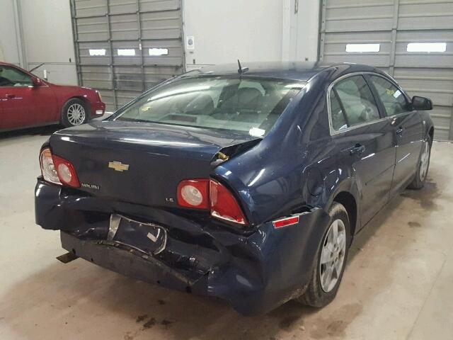 1G1ZG57B684216519 - 2008 CHEVROLET MALIBU LS ლურჯი ფოტო 4