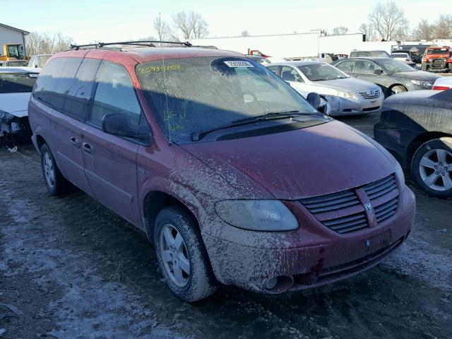 2D4GP44L46R686177 - 2006 DODGE GRAND CARA RED photo 1