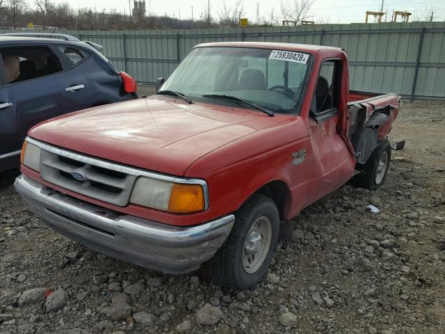 1FTCR10A7VPB44919 - 1997 FORD RANGER RED photo 2