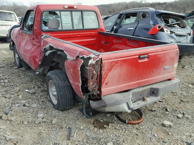 1FTCR10A7VPB44919 - 1997 FORD RANGER RED photo 3