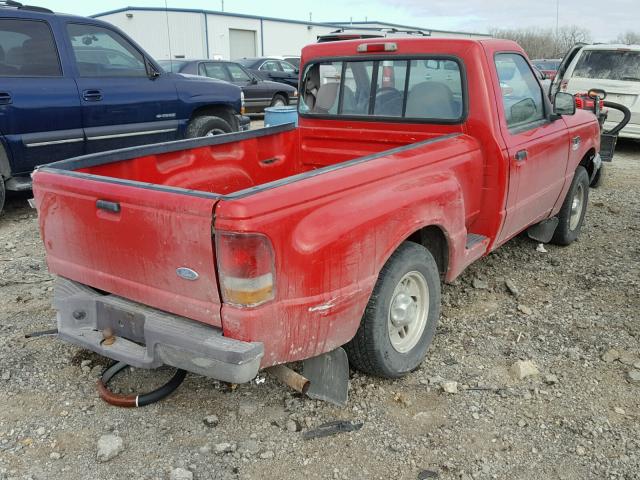 1FTCR10A7VPB44919 - 1997 FORD RANGER RED photo 4