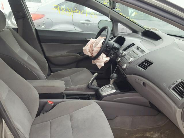 2HGFA16598H345858 - 2008 HONDA CIVIC LX SILVER photo 5