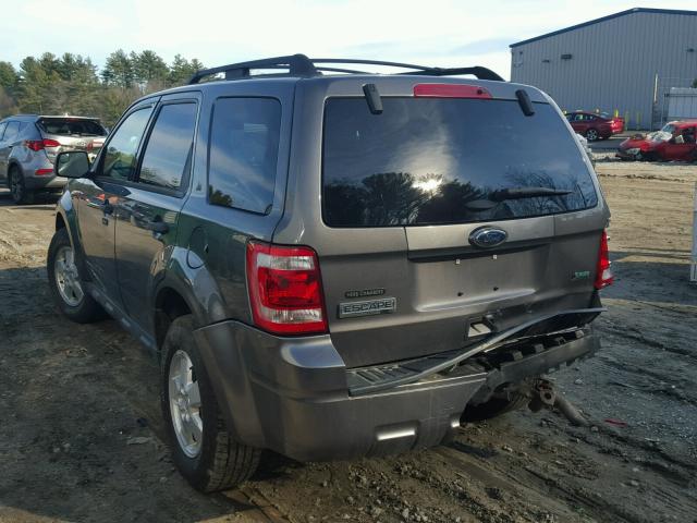 1FMCU9DG5CKC50805 - 2012 FORD ESCAPE XLT GRAY photo 3