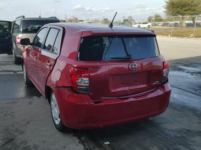 JTKKU4B47B1014715 - 2011 TOYOTA SCION XD RED photo 3