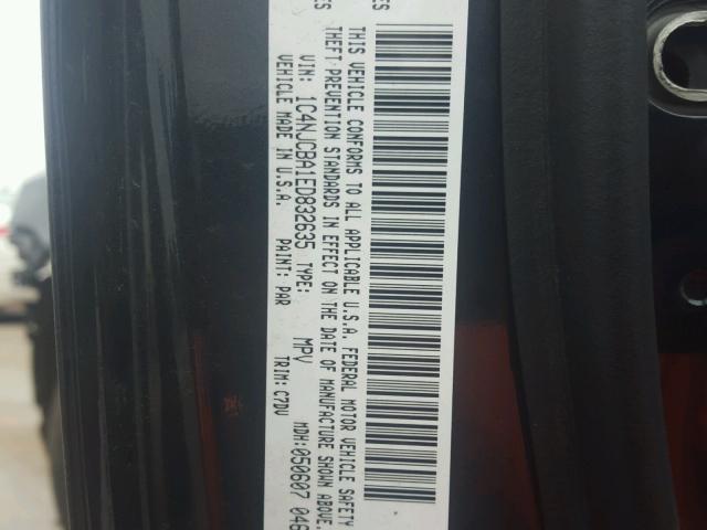 1C4NJCBA1ED832635 - 2014 JEEP COMPASS SP BLUE photo 10