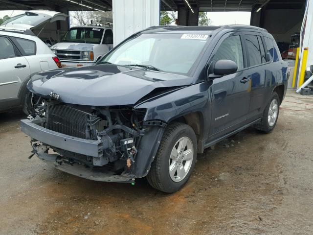 1C4NJCBA1ED832635 - 2014 JEEP COMPASS SP BLUE photo 2