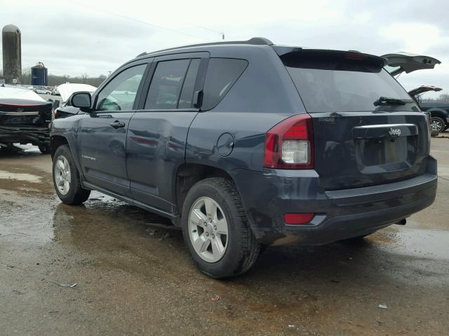 1C4NJCBA1ED832635 - 2014 JEEP COMPASS SP BLUE photo 3