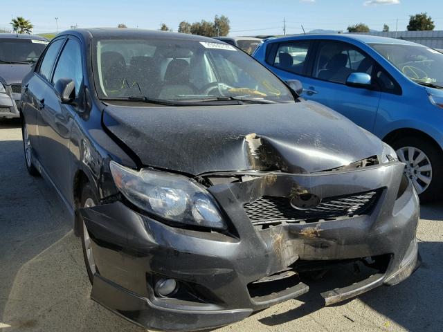 1NXBU4EE6AZ263222 - 2010 TOYOTA COROLLA BA BLACK photo 1