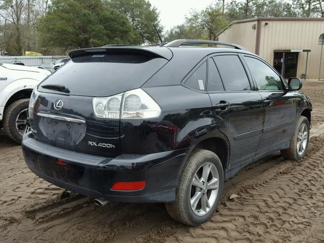 JTJHW31U160023085 - 2006 LEXUS RX 400 BLACK photo 4