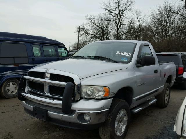 1D7HU16D15J607524 - 2005 DODGE RAM 1500 S SILVER photo 2