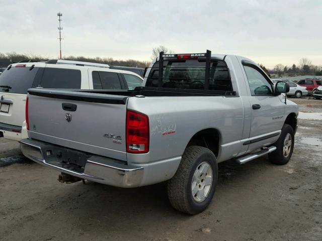 1D7HU16D15J607524 - 2005 DODGE RAM 1500 S SILVER photo 4