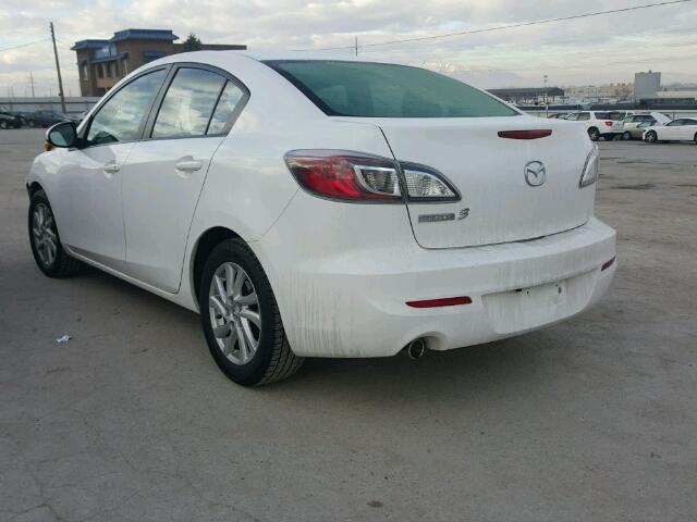 JM1BL1VG3C1505637 - 2012 MAZDA 3 I WHITE photo 3