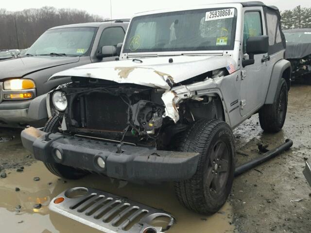 1J4GA2D18BL530500 - 2011 JEEP WRANGLER S SILVER photo 2