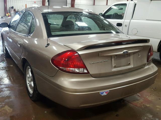 1FAFP53275A153899 - 2005 FORD TAURUS SE GOLD photo 3