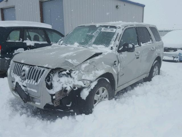 4M2CU91168KJ36950 - 2008 MERCURY MARINER WHITE photo 2