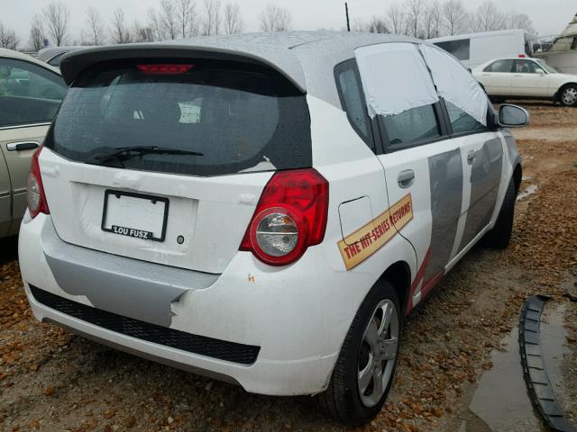 KL1TG66E29B619531 - 2009 CHEVROLET AVEO LT SILVER photo 4