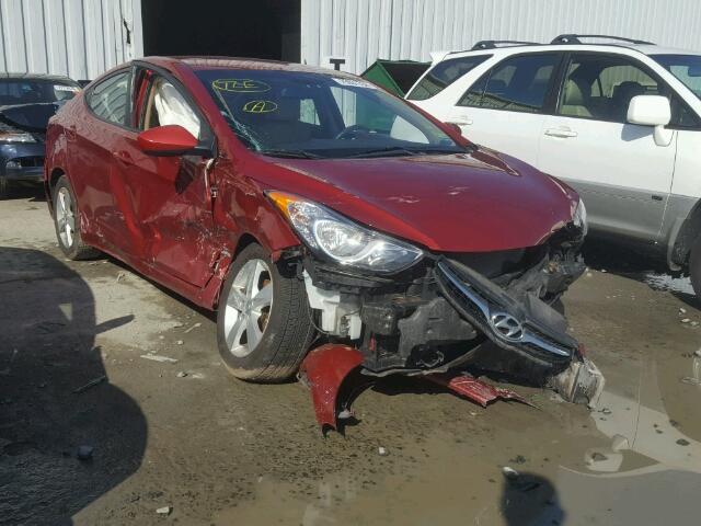 KMHDH4AE6BU142386 - 2011 HYUNDAI ELANTRA GL RED photo 1