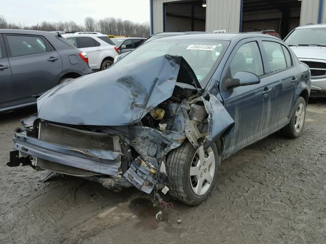 1G1AL55F577370408 - 2007 CHEVROLET COBALT LT BLUE photo 2