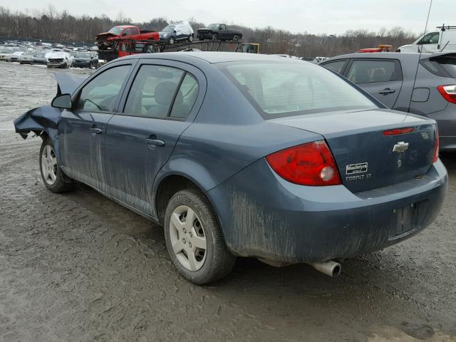 1G1AL55F577370408 - 2007 CHEVROLET COBALT LT BLUE photo 3