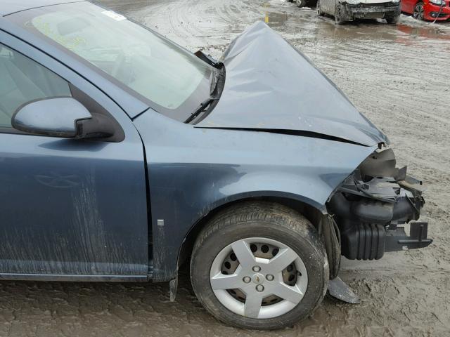 1G1AL55F577370408 - 2007 CHEVROLET COBALT LT BLUE photo 9