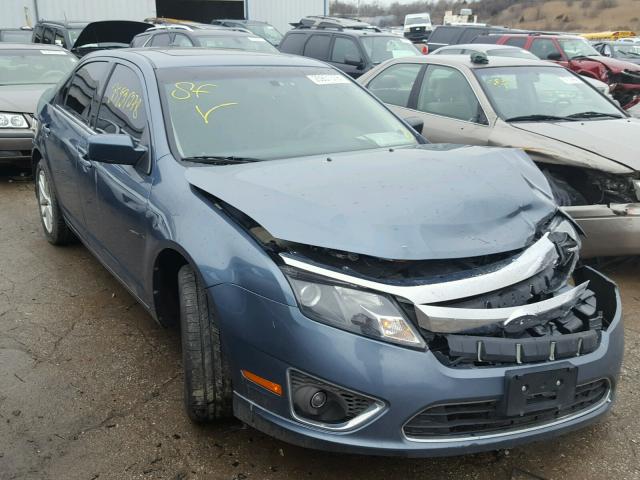 3FAHP0JG4CR104172 - 2012 FORD FUSION SEL BLUE photo 1