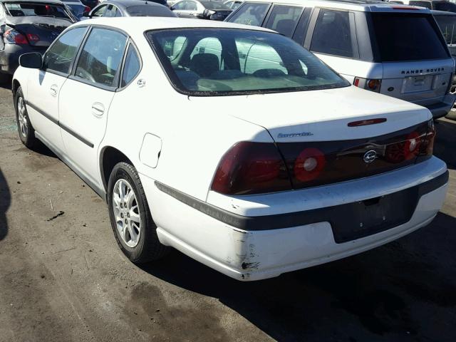 2G1WF52E229206579 - 2002 CHEVROLET IMPALA WHITE photo 3