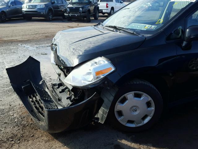 3N1BC13EX9L404195 - 2009 NISSAN VERSA S BLACK photo 9