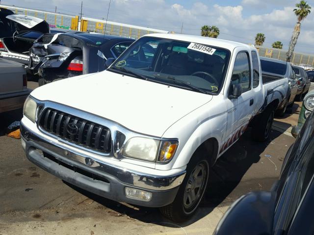 5TEVL52N33Z162843 - 2003 TOYOTA TACOMA XTR WHITE photo 2