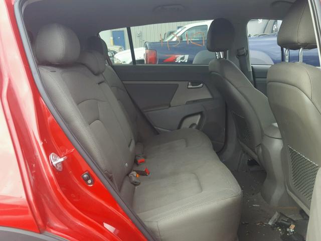 KNDPBCA24D7449141 - 2013 KIA SPORTAGE L RED photo 6