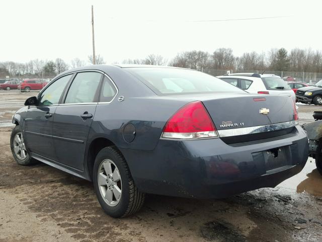 2G1WT57N691234492 - 2009 CHEVROLET IMPALA 1LT CHARCOAL photo 3