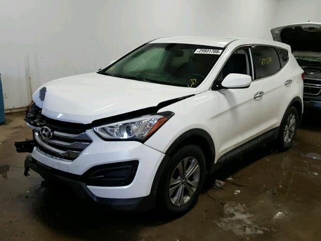 5XYZT3LB9FG296071 - 2015 HYUNDAI SANTA FE S WHITE photo 2