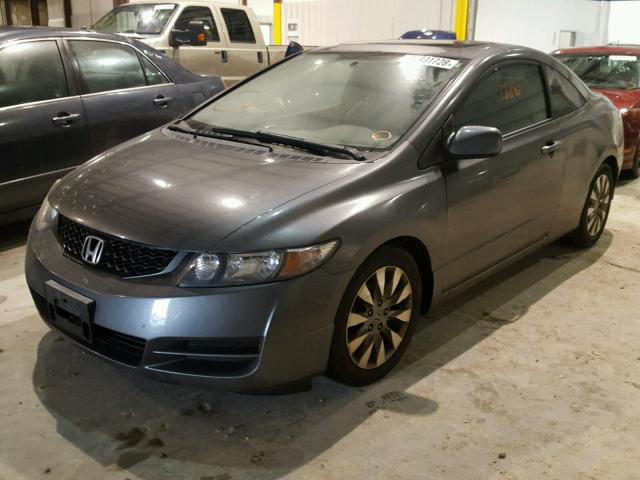 2HGFG12809H533152 - 2009 HONDA CIVIC EX ნაცრისფერი ფოტო 2