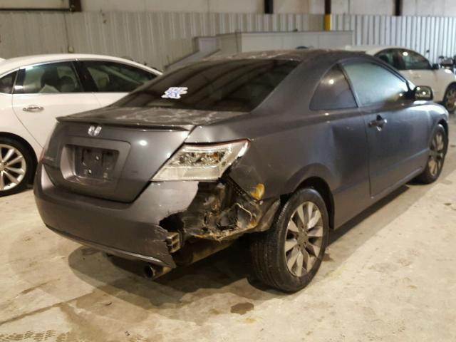2HGFG12809H533152 - 2009 HONDA CIVIC EX ნაცრისფერი ფოტო 4