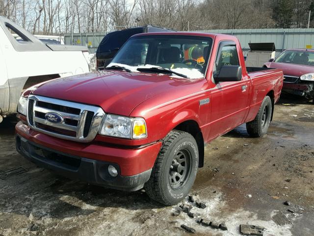 1FTKR1AD6APA59312 - 2010 FORD RANGER MAROON photo 2