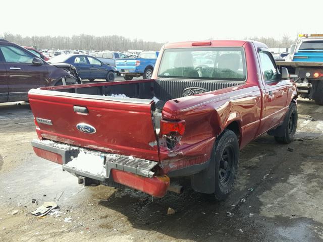 1FTKR1AD6APA59312 - 2010 FORD RANGER MAROON photo 4