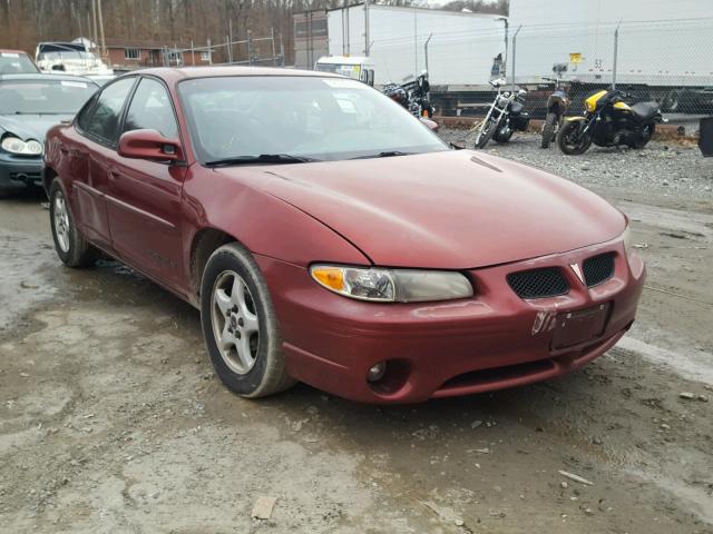 1G2WK52J81F135480 - 2001 PONTIAC GRAND PRIX BURGUNDY photo 1