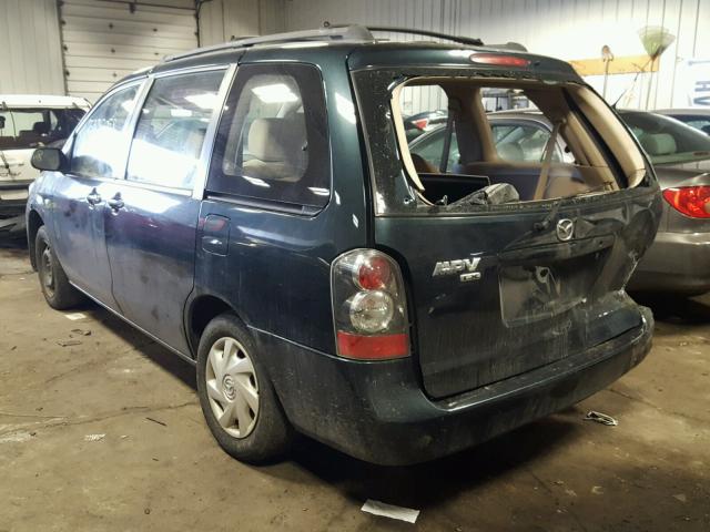 JM3LW28A560570936 - 2006 MAZDA MPV WAGON GREEN photo 3