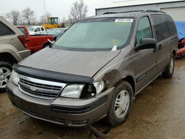 1GNDX03E63D219134 - 2003 CHEVROLET VENTURE BROWN photo 2