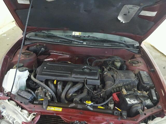 2T1BR12E72C562869 - 2002 TOYOTA COROLLA CE RED photo 7