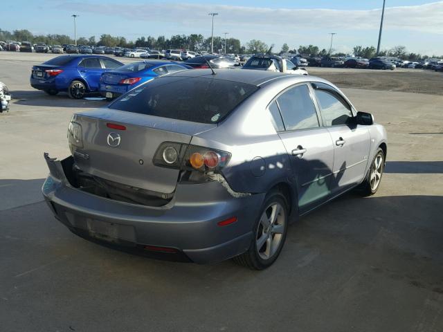 JM1BK123841175791 - 2004 MAZDA 3 S GRAY photo 4