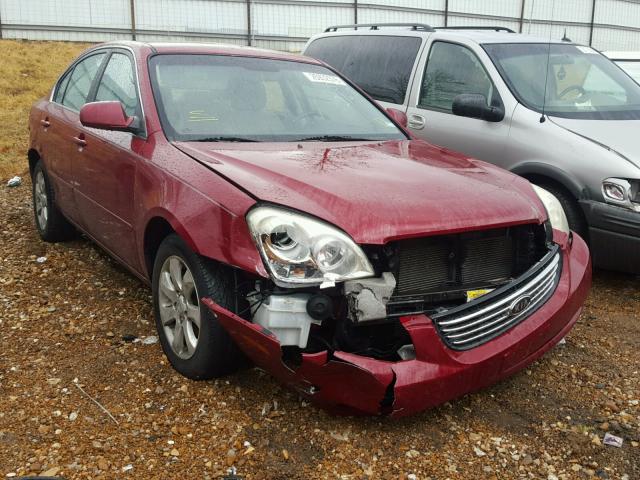 KNAGE124975109105 - 2007 KIA OPTIMA LX RED photo 1