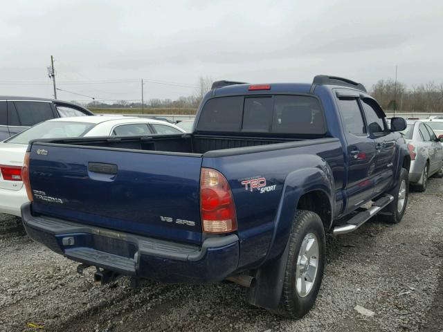 3TMMU52N56M002148 - 2006 TOYOTA TACOMA DOU BLUE photo 4