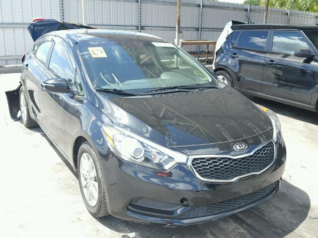 KNAFX4A65G5610180 - 2016 KIA FORTE LX BLACK photo 1