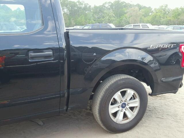 1FTEW1C87GFB21689 - 2016 FORD F150 BLACK photo 9