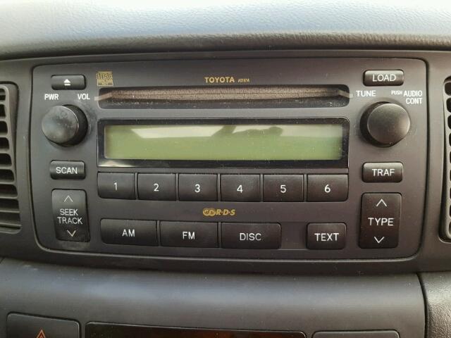 2T1BY30E85C475181 - 2005 TOYOTA COROLLA XR 银色 照片 9