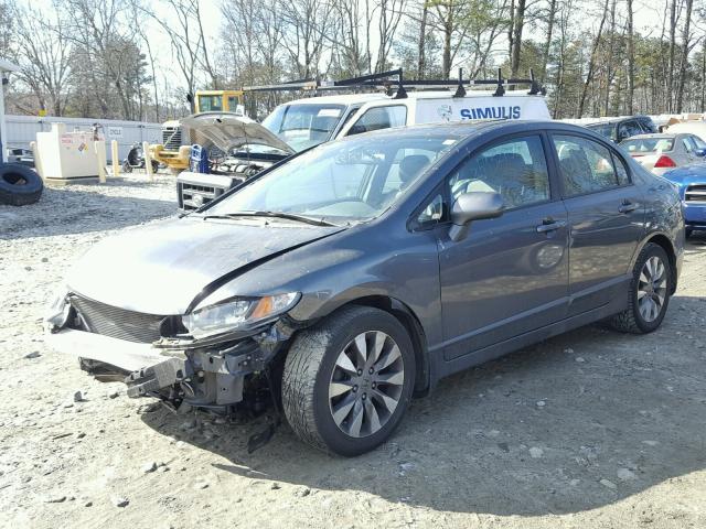 2HGFA1F92AH528740 - 2010 HONDA CIVIC EXL GRAY photo 2