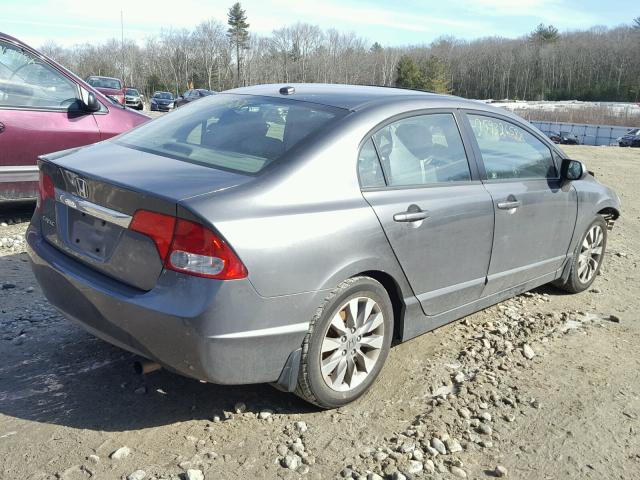 2HGFA1F92AH528740 - 2010 HONDA CIVIC EXL GRAY photo 4