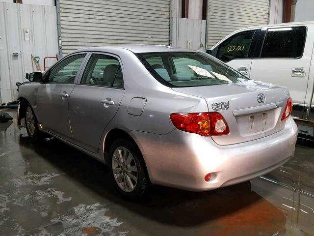 1NXBU4EE3AZ274095 - 2010 TOYOTA COROLLA BA SILVER photo 3